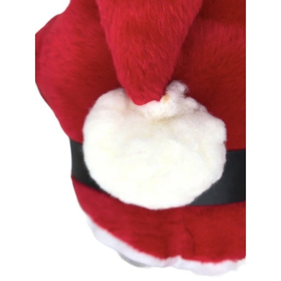 Vintage Santa Plush Christmas Doll Rennoc 1982 Stuffed Figure Gnome Rubber Face - Picture 8 of 8